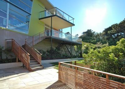 ngaio home side entrance and garden